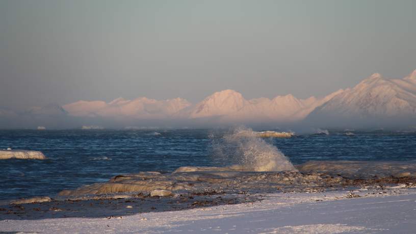 Het indrukwekkende uitzicht op Spitsbergen